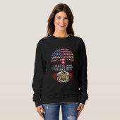 Amerikas Wachstum mit Ontarion Roots Amerika Kanad Sweatshirt (Vorne ganz)