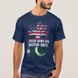 Amerikas Wachstum mit pakistanischen Roots USA Fla T-Shirt