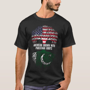 Amerikas Wachstum mit pakistanischer Roots-USA-Fla T-Shirt