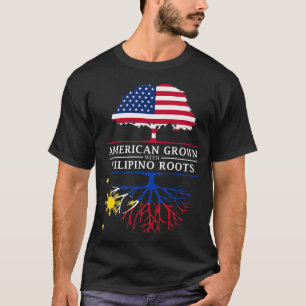 Amerikas Wachstum mit Philippinen Philippinen T-Shirt