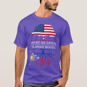 Amerikas Wachstum mit Philippinen  T-Shirt