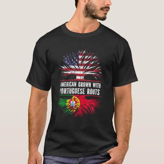 Amerikas Wachstum mit portugiesischen Wurzeln USA T-Shirt (Vorderseite)