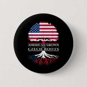 Amerikas Wachstum mit tschechischen Wurzeln Button