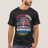 Amerikas Wachstum mit ukrainischen Wurzeln Flag F T-Shirt
