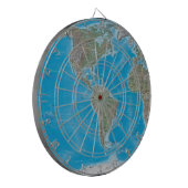 Amerikas World Map Dartboard Dartscheibe (Vorderseite Links)