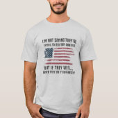 Amerikas Zerstörung - T - Shirt unter amerikanisch (Vorderseite)