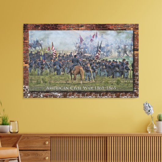 Amerikas Ziviler Krieg (1861-1865) Leinwanddruck (Insitu (Wohnzimmer))