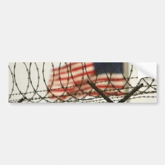Amerikas Zukunft - Polizei-Staat - Gefängnis-Staat Autoaufkleber (Vorne)