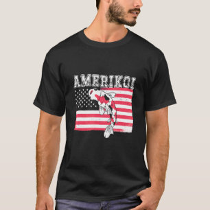 Amerikoi Japanischer Koi Karpfen Nishikigoi Fischl T-Shirt