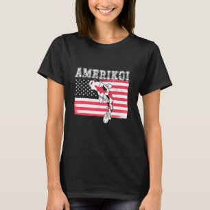 Amerikoi Japanischer Koi Karpfen Nishikigoi Fischl T-Shirt