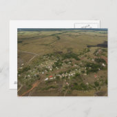 Amerindan Village. saisonal überflutet Postkarte (Vorne/Hinten)