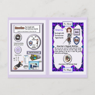 Amerine - Ritteramerikanisches Schwert Postkarte