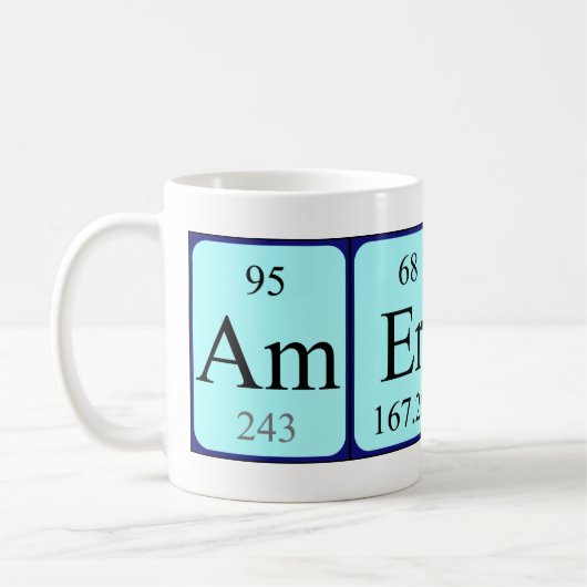 Amerio Periodenname Tasse (Links)