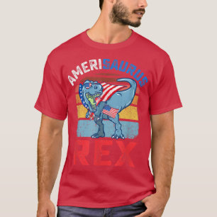 Amerisaurus Re Funny 4. Juli TRe Dinosaur USA T-Shirt