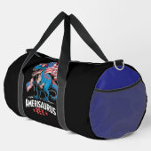 Amerisaurus Rex Patriotischer Dinosaurier Duffle Bag (Rechte Ecke)