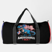 Amerisaurus Rex Patriotischer Dinosaurier Duffle Bag (Rückseite)