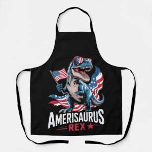 Amerisaurus T Rex Dinosaur 4. Juli US Amerikanisch Schürze