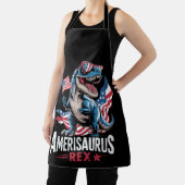 Amerisaurus T Rex Dinosaurier 4. Juli US-Amerikane Schürze (InSitu)