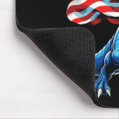 Amerisaurus T-Rex Patriotischer Jungen Mädchen 4. Mousepad (Ecke)