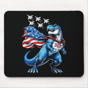 Amerisaurus T-Rex Patriotischer Jungen Mädchen 4. Mousepad