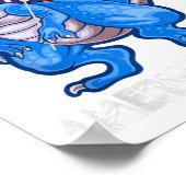 Amerisaurus T Rex USA Flag Kids Funny 4. Juli Poster (Ecke)