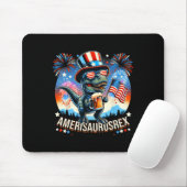 Amerisaurusrex American Flag Niedlich Dinosaur T-r Mousepad (Mit Mouse)
