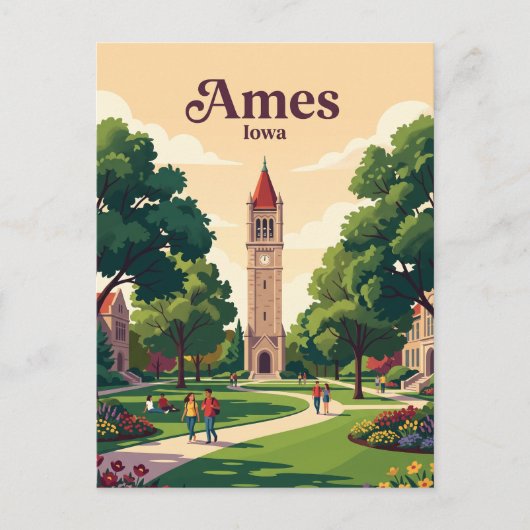 Ames, Iowa Postkarte (Vorderseite)