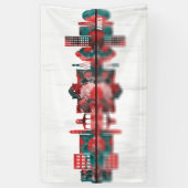 Ames Iowa Skyline Banner (Vertikal)