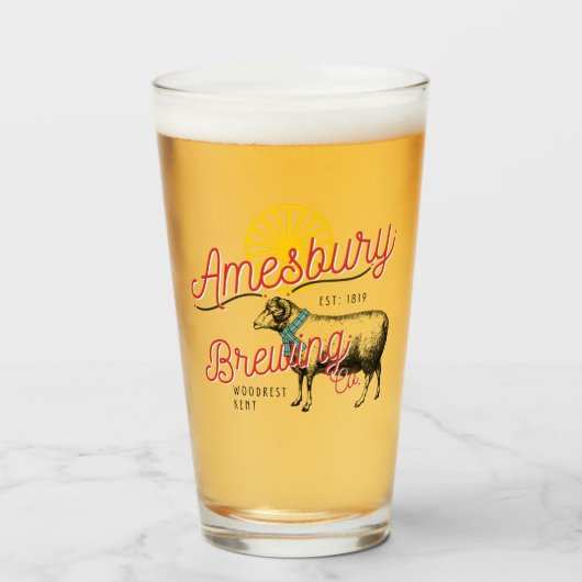 Amesbury Brauerei Pint Glas (Vorne (Gefüllt))