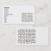 AmeslanAlphabet120710, Name, Adresse 1, Adresse… Visitenkarte (Vorne/Hinten)