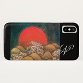 AMETERASU, rot-schwarz SUN GODESS Case-Mate iPhone Hülle (Rückseite (Horizontal))