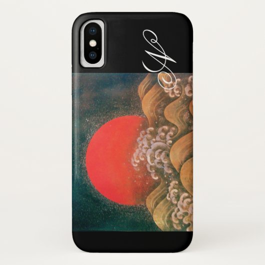 AMETERASU, rot-schwarz SUN GODESS Case-Mate iPhone Hülle (Rückseite)