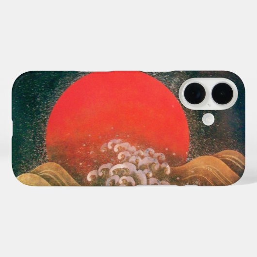 AMETERASU, rot-schwarz SUN GODESS Case-Mate iPhone Hülle (Rückseite (Horizontal))