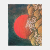 AMETERASU, SUN GODESS Red Brown Black Fleecedecke (Vorderseite)