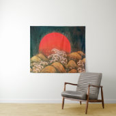 AMETERASU, SUN GODESS Red Brown Black Wandteppich (Beispiel (Horizontal))