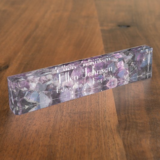 Amethym personalisierbar namensplakette (Seite)