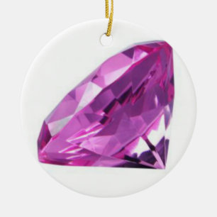 Amethyst 01, Februar, Birthstone Keramik Ornament