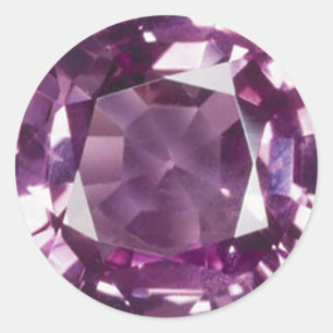 Amethyst-2-Aufkleber Runder Aufkleber