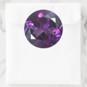 Amethyst-3-Aufkleber Runder Aufkleber (Tasche)