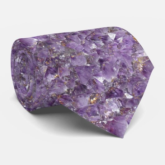 Amethyst Abstract Pattern Krawatte (Gerollt)
