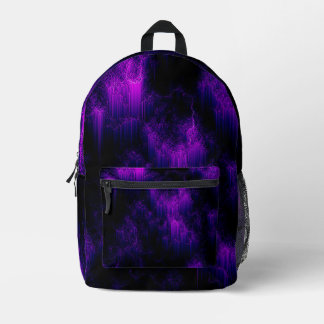 Amethyst Abstrakt Bedruckter Rucksack