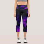 Amethyst Abstrakt Capri Leggings (Vorderseite)
