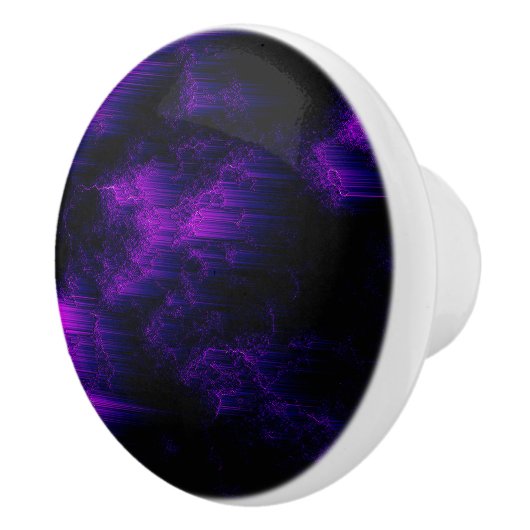 Amethyst Abstrakt Keramikknauf (Rechts)