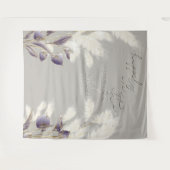 Amethyst Anthurium Ivory Pampas Grass Wandteppich (Vorderseite (Horizontal))