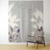 Amethyst Anthurium Ivory Pampas Grass Wandteppich (Beispiel)