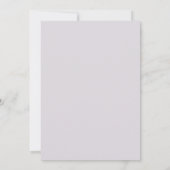 Amethyst-Aqua-Wildflower-Hochzeit Einladung (Rückseite)