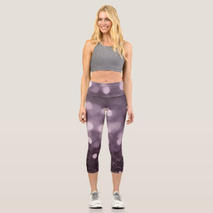 🔮 Amethyst-Aura Capri Leggings
