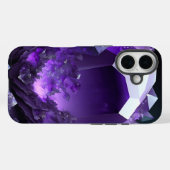Amethyst Aura Fantasy Rich Lila Crystal Case-Mate iPhone Hülle (Rückseite (Horizontal))