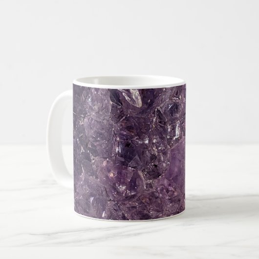 Amethyst Beschaffenheit Kaffeetasse (Vorderseite Links)