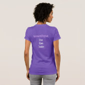 Amethyst Birthstone - T - Shirt Februar (Schwarz voll)